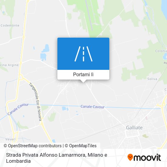 Mappa Strada Privata Alfonso Lamarmora