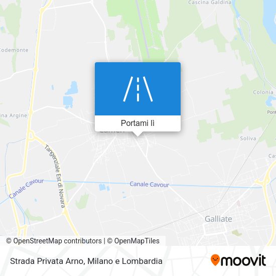 Mappa Strada Privata Arno