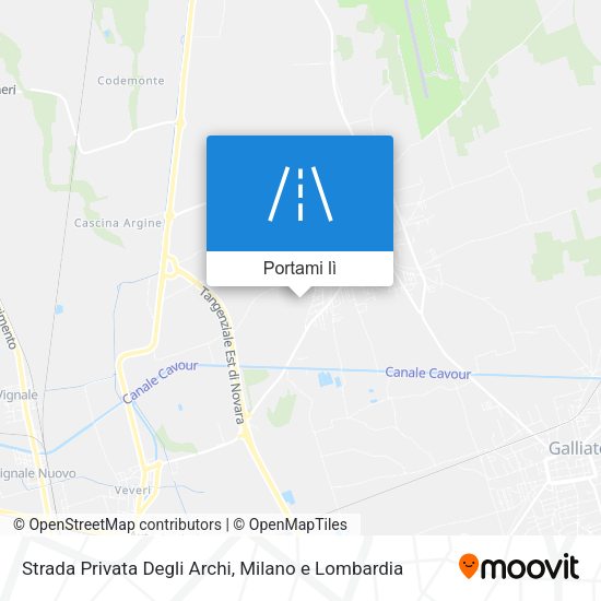Mappa Strada Privata Degli Archi