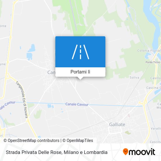 Mappa Strada Privata Delle Rose