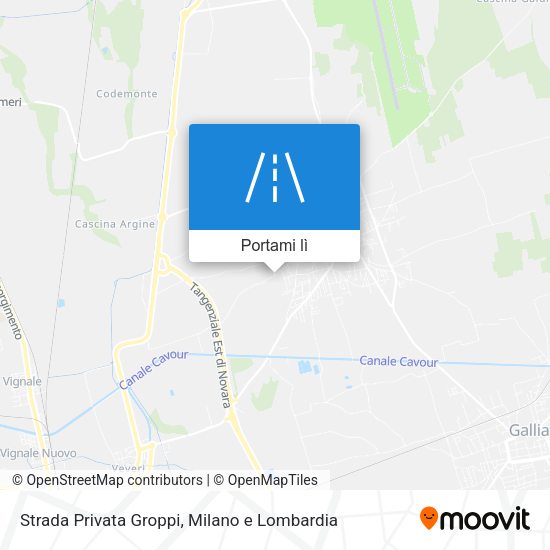 Mappa Strada Privata Groppi