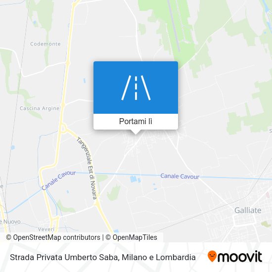Mappa Strada Privata Umberto Saba
