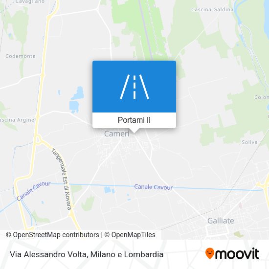 Mappa Via Alessandro Volta