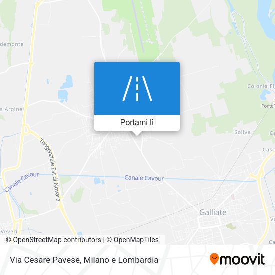 Mappa Via Cesare Pavese