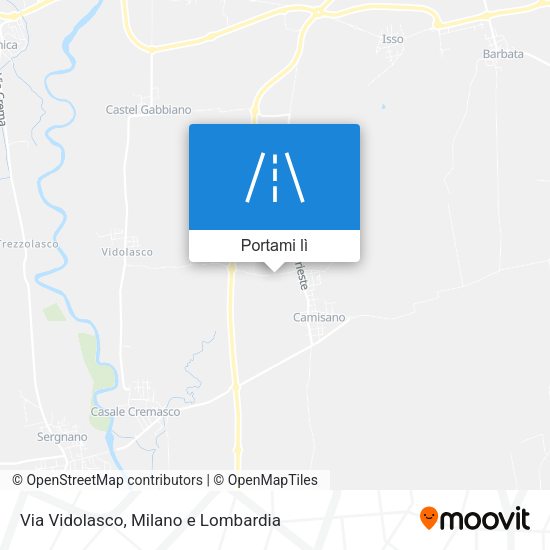 Mappa Via Vidolasco