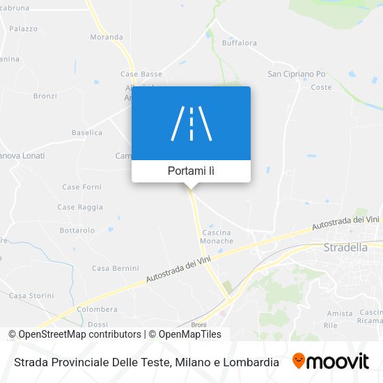 Mappa Strada Provinciale Delle Teste