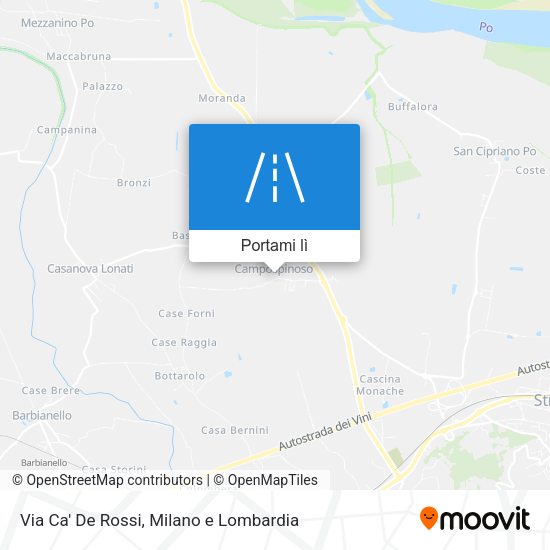 Mappa Via Ca' De Rossi