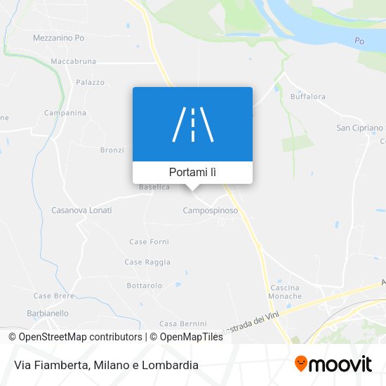 Mappa Via Fiamberta