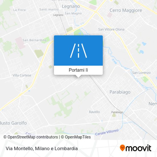 Mappa Via Montello