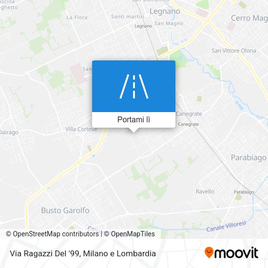 Mappa Via Ragazzi Del '99