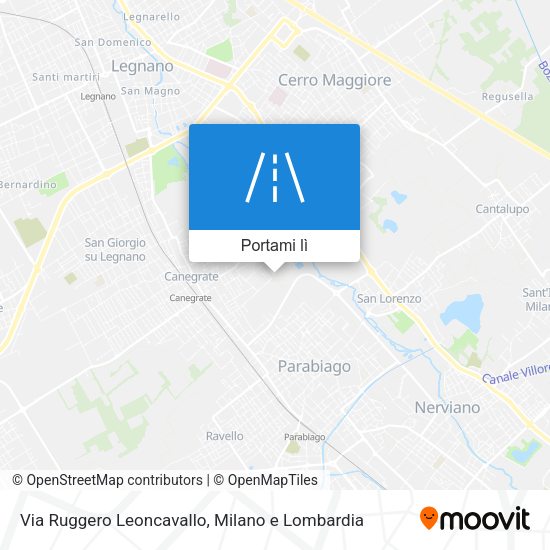 Mappa Via Ruggero Leoncavallo