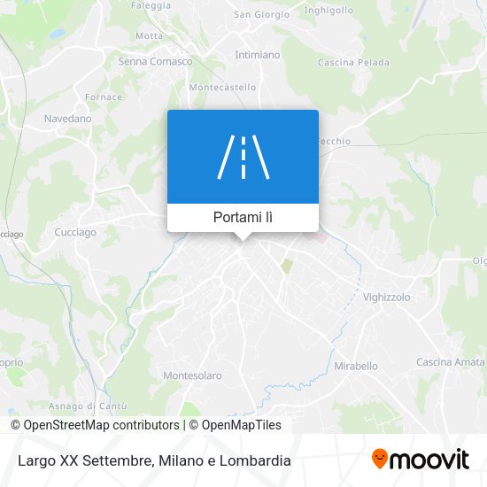 Mappa Largo XX Settembre