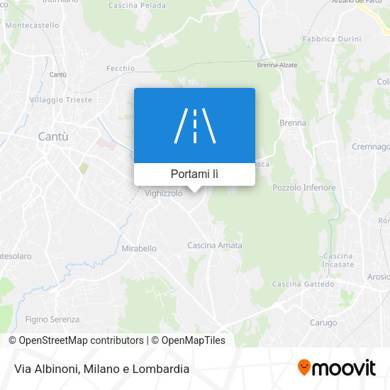 Mappa Via Albinoni