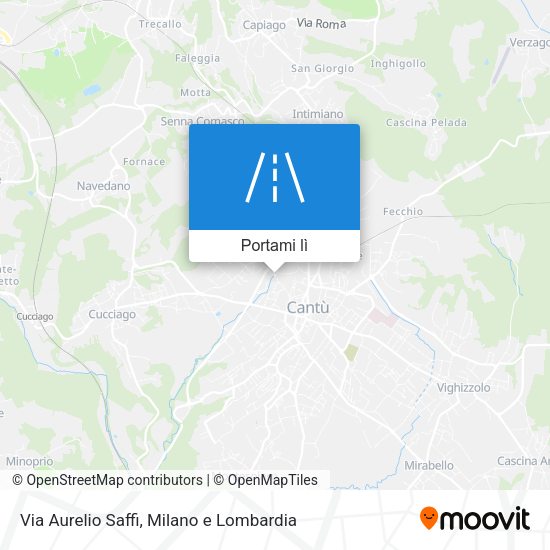 Mappa Via Aurelio Saffi