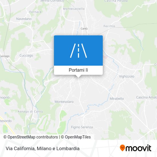 Mappa Via California