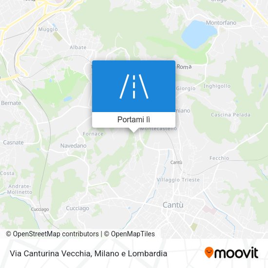Mappa Via Canturina Vecchia