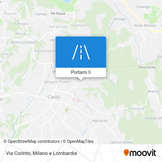 Mappa Via Corinto