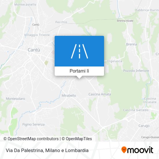 Mappa Via Da Palestrina