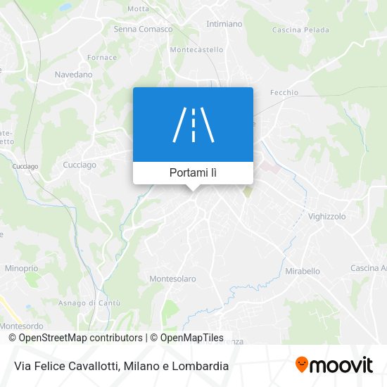 Mappa Via Felice Cavallotti