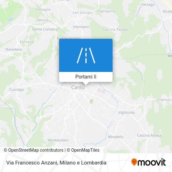 Mappa Via Francesco Anzani