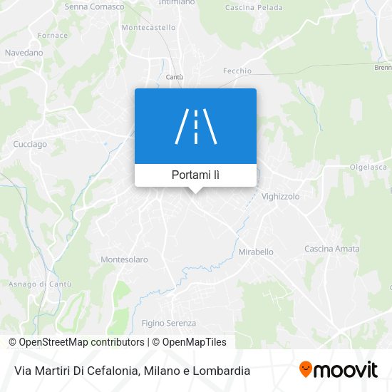 Mappa Via Martiri Di Cefalonia