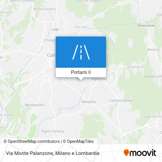 Mappa Via Monte Palanzone