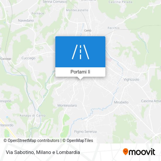 Mappa Via Sabotino
