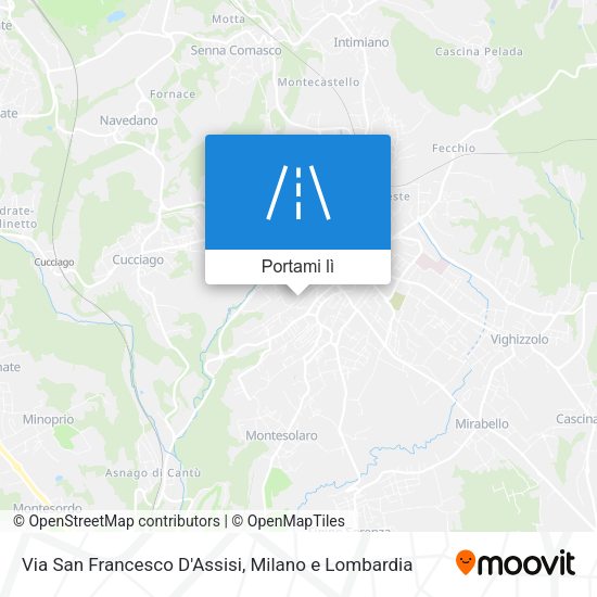 Mappa Via San Francesco D'Assisi