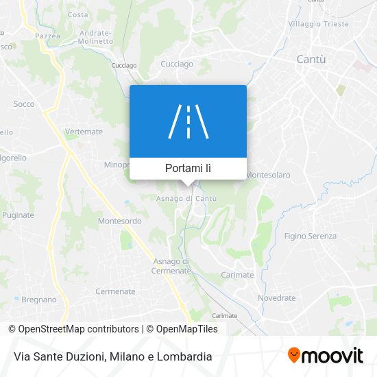 Mappa Via Sante Duzioni