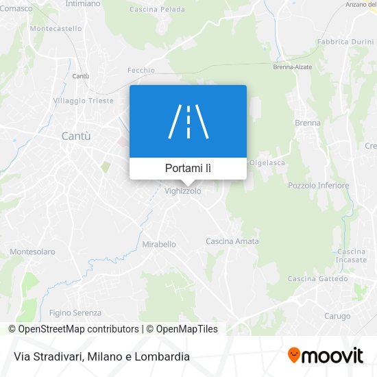Mappa Via Stradivari