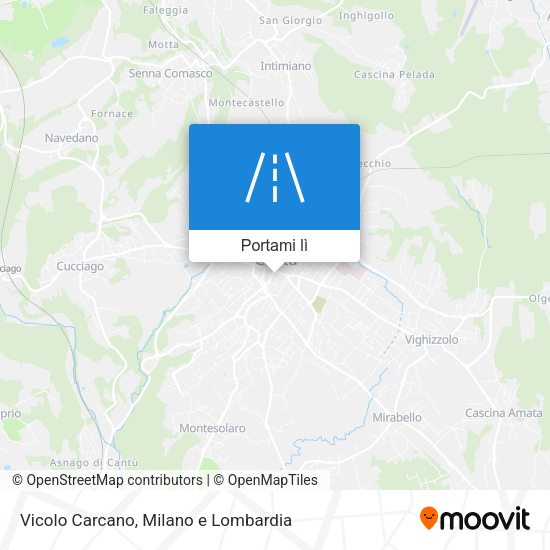 Mappa Vicolo Carcano