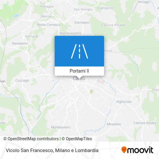 Mappa Vicolo San Francesco