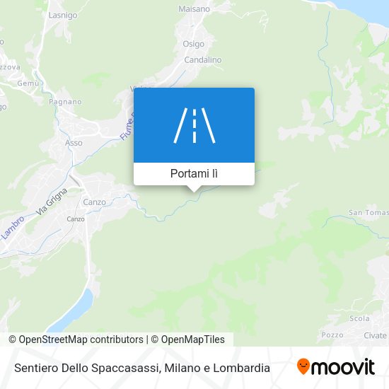 Mappa Sentiero Dello Spaccasassi