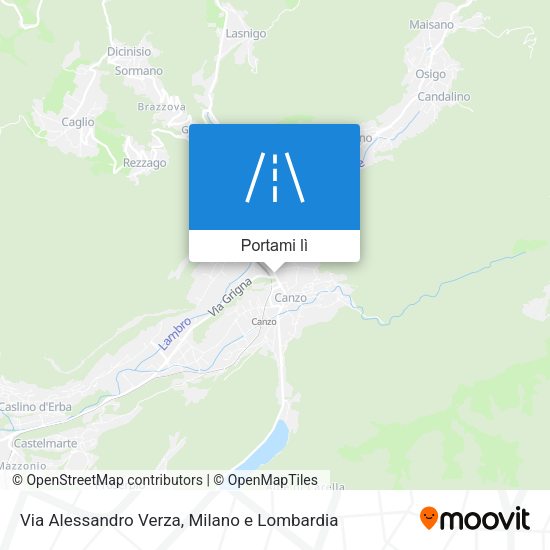 Mappa Via Alessandro Verza