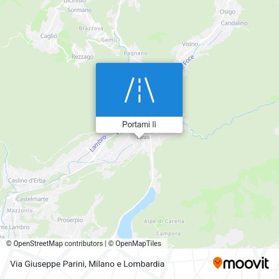 Mappa Via Giuseppe Parini