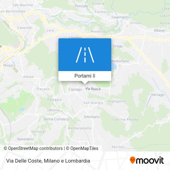 Mappa Via Delle Coste