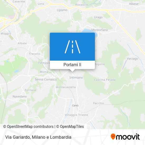 Mappa Via Gariardo