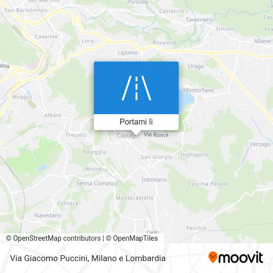 Mappa Via Giacomo Puccini