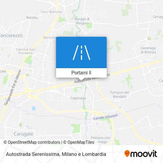 Mappa Autostrada Serenissima