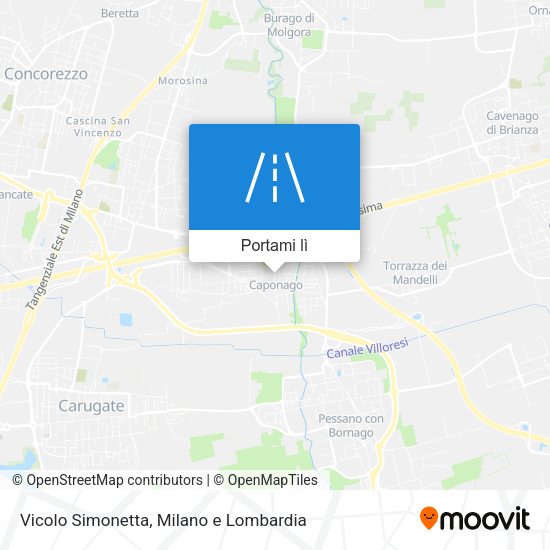 Mappa Vicolo Simonetta