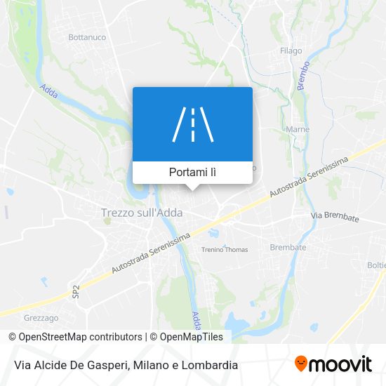 Mappa Via Alcide De Gasperi