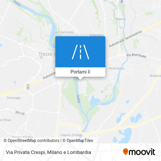 Mappa Via Privata Crespi