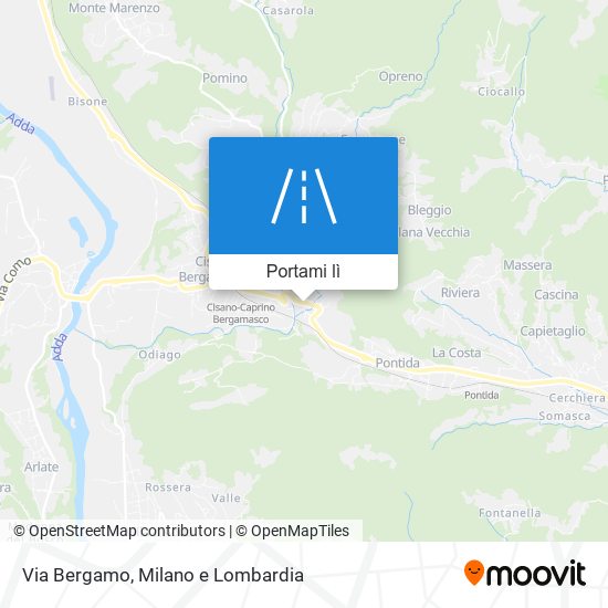 Mappa Via Bergamo