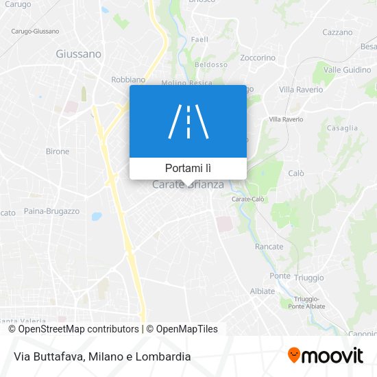 Mappa Via Buttafava