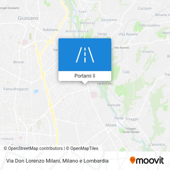Mappa Via Don Lorenzo Milani