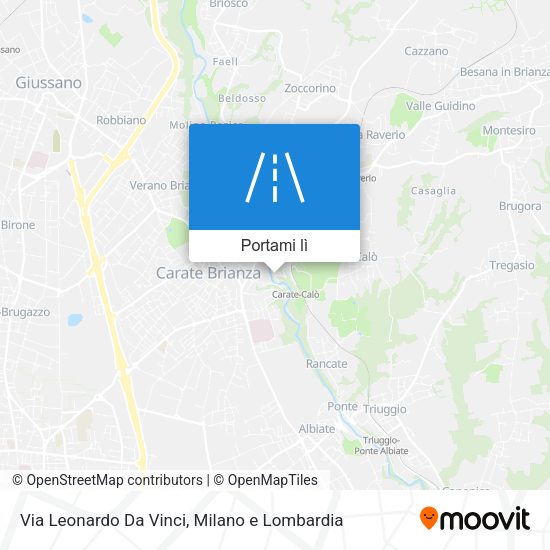 Mappa Via Leonardo Da Vinci