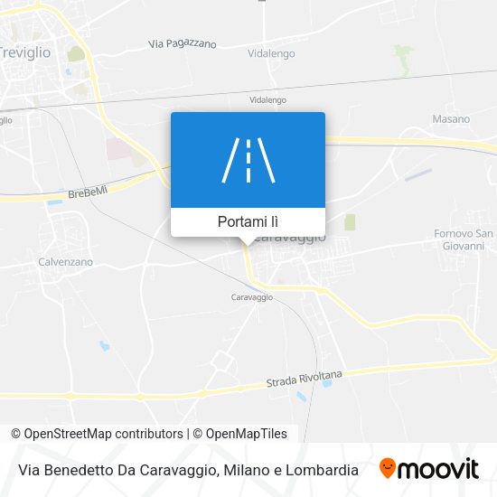 Mappa Via Benedetto Da Caravaggio