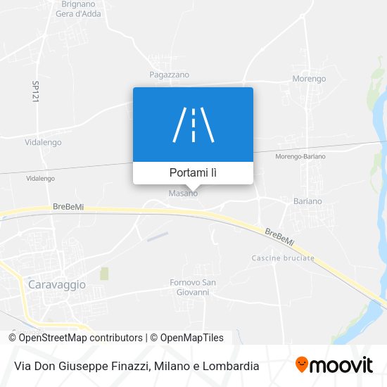 Mappa Via Don Giuseppe Finazzi