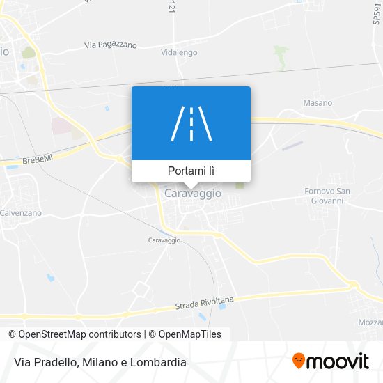 Mappa Via Pradello