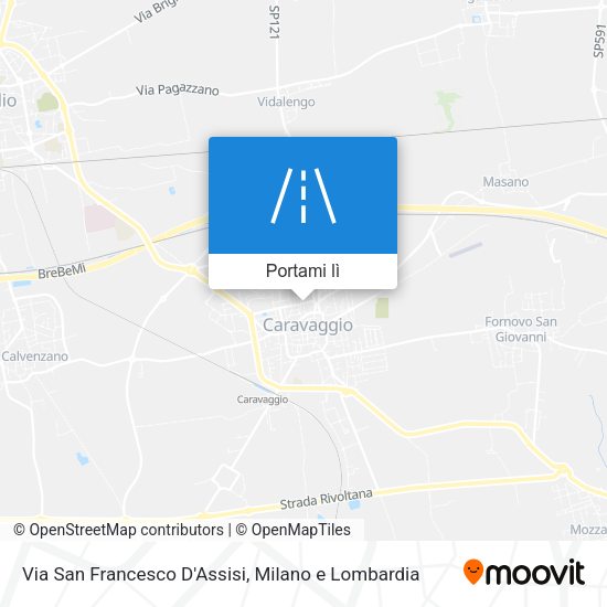 Mappa Via San Francesco D'Assisi